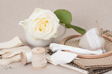 Sewing And Embroidery Craft Kit. Tailoring Accessories