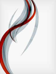 Corporate business flowing lines