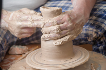 Hands of a potter