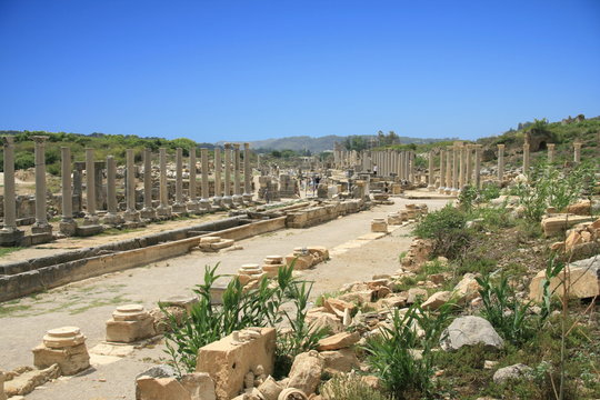 Vestiges romains de Perge en Turquie