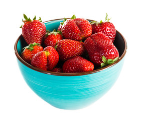 Bowl of strawberry with fresh berry