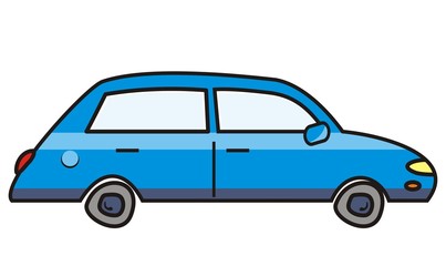 Obraz na płótnie Canvas blue car