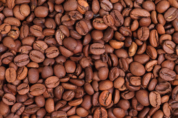 Obraz premium roasted coffee beans, background