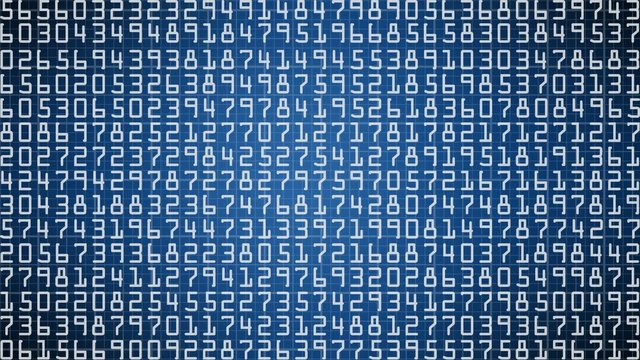 Numbers background