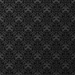 vector dark damask wallpaper. design elements. flower backdrop