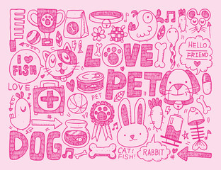 doodle pet background