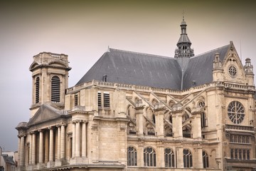 Fototapeta na wymiar Paris church - St Eustace