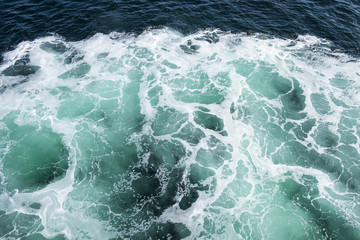 Fototapeta na wymiar Patterns in Turquoise Sea Water