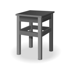 the stool. vector illustration