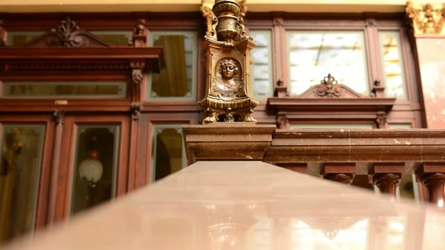 Decorative handrail - a historic building (interior)