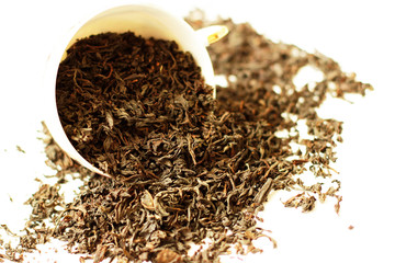 Cup with dried tea