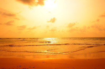 Island Beach at Sunset