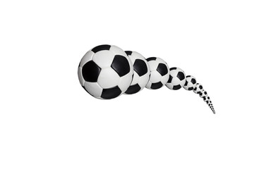 moving soccer ball