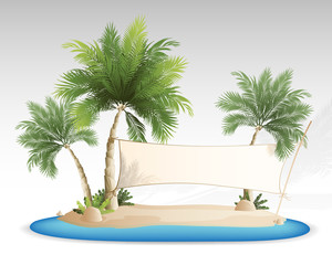 tropical banner - 65763289
