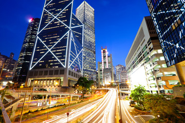 Fototapeta premium Central district in Hong Kong