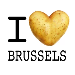 Papier Peint photo autocollant Bruxelles I love Brussels