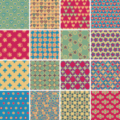 Textile seamless pattern SET No.9