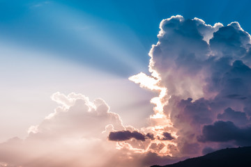 Beautiful rain cloud