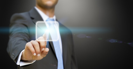 Businessman solution concept