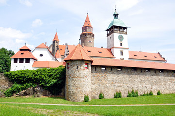 Fototapeta na wymiar old castle Bouzov, Moravia, Czech Republic, Europe