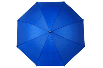 Opened blue umbrella