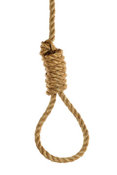 Noose Over White Background