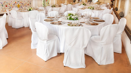 wedding reception table