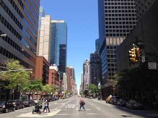 empty street Manhattan New York City