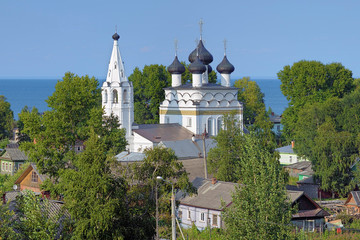 Fototapeta na wymiar Church of Saviour All-Merciful in Belozersk, Russia