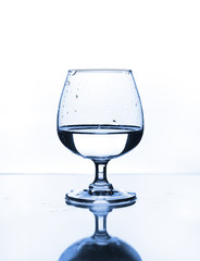 wine glass with water