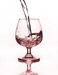 wine glass with water