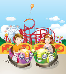 Naklejka premium Amusement Park