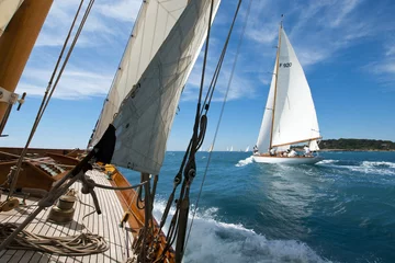 Photo sur Plexiglas Naviguer Régate de voile de yachts classiques