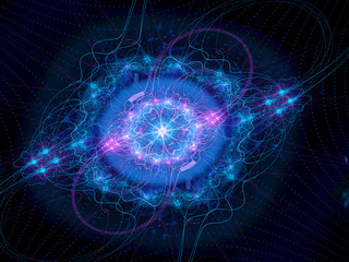 Fototapeta premium Higgs boson blue