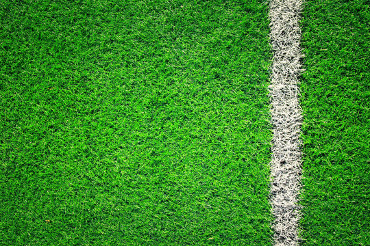 Artificial grass soccer background