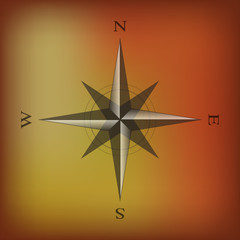 Simple compass illustration