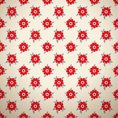 Floral fashionable vector seamless patterns (tiling)