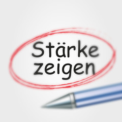 Stärke zeigen 0306
