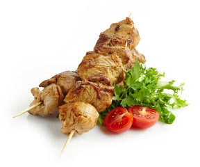 grilled pork meat kebab