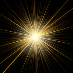 magic abstract background in a bright yellow color