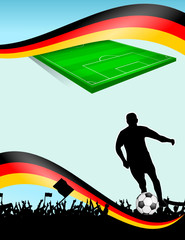 Fototapeta premium fussball-plakat XVIII