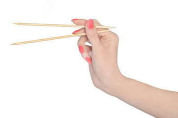 Isolated gripping chopsticks