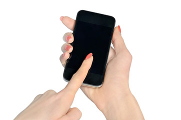 Hand typing phone