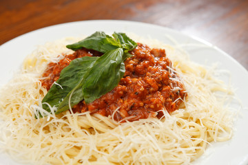 Pasta with meat sauce