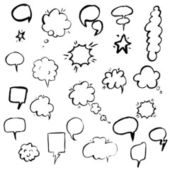 Hand Draw Speech Bubble