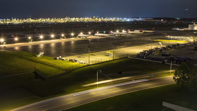 Airplane Time Lapse Airport