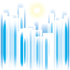 Fototapeta premium Abstract vector cityscape