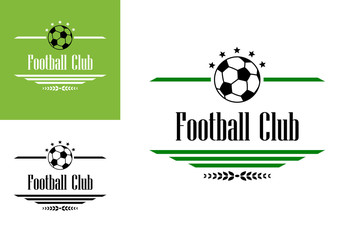 Obraz premium Football or soccer club symbol