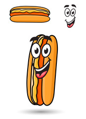Hotdog with a happy goofy smile