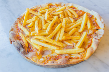 French fries Pizza